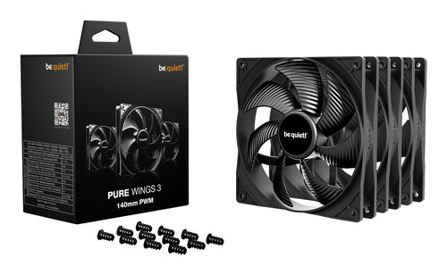 be quiet! Pure Wings 3 140mm | PWM Triple Pack Computer case Fan 14 cm Black 3 pc(s)