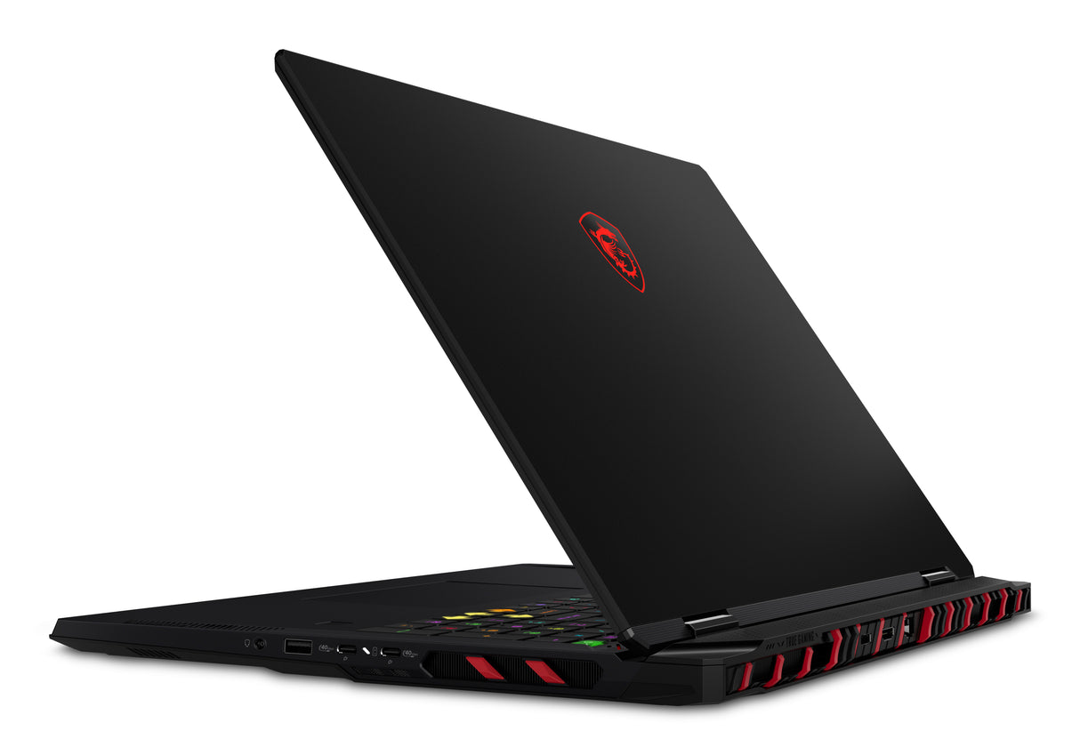 MSI Raider A18 HX A9WJG-037CA AMD Ryzen™ 9 9955HX3D Laptop 45.7 cm (18") UHD+ 64 GB DDR5-SDRAM 2 TB SSD NVIDIA GeForce RTX 5090 Wi-Fi 7 (802.11be) Windows 11 Pro Black