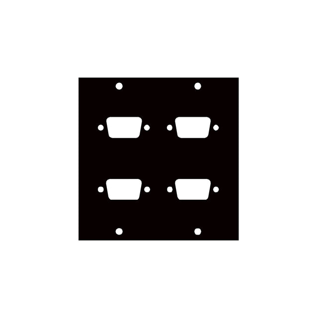 Middle Atlantic UCP Module with Four DB9 Punchouts