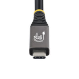 StarTech.com 10ft (3m) USB4 Cable, 20Gbps, USB-IF Certified USB-C Cable, 60W PD, 4K 120Hz DP 2.1, TPE Jacket, Black USB-C Cord