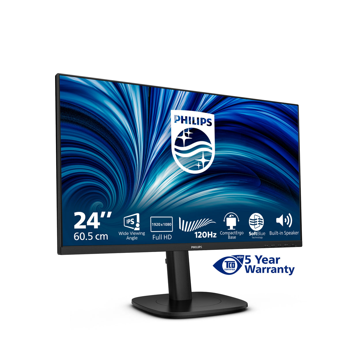 Philips 3000 series 24B2N3200J/27 computer monitor 60.5 cm (23.8") 1920 x 1080 pixels Full HD LCD Black