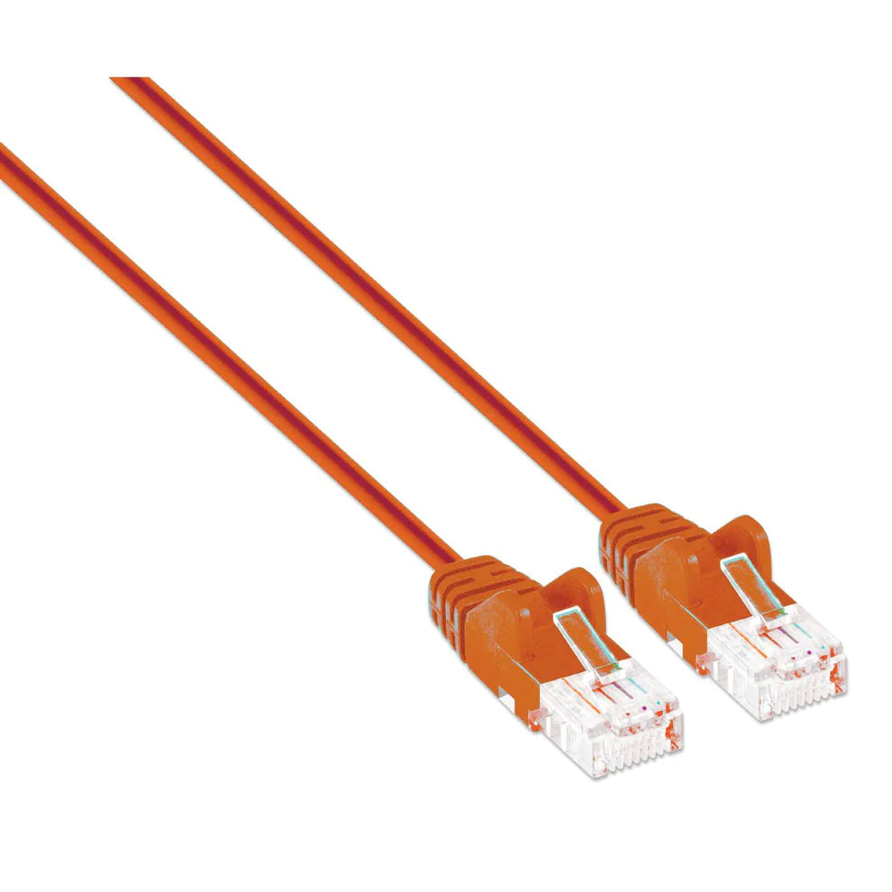 Intellinet IEC-C6-OR-10-SLIM networking cable Orange 3 m Cat6 U/UTP (UTP)