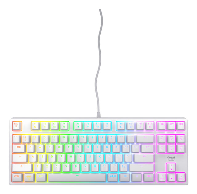 CHERRY K4V2 RGB Tenkeyless White edition, Mechanical gaming keyboard, US