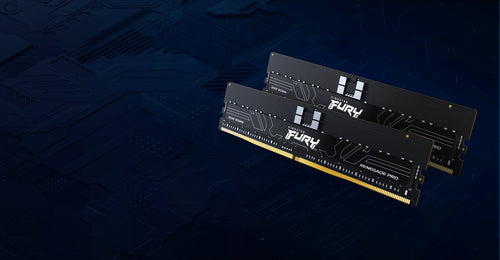 Kingston Technology FURY 64GB 6400MT/s DDR5 ECC Reg CL32 DIMM (Kit of 4) Renegade Pro XMP