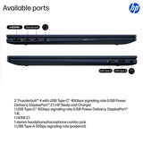 HP EliteBook X Flip G1i Next Gen AI PC Wolf Pro Security Edition Copilot+ PC Intel Core Ultra 7 268V Hybrid (2-in-1) 35.6 cm (14") Touchscreen WUXGA 32 GB LPDDR5x-SDRAM 1 TB SSD Wi-Fi 7 (802.11be) Windows 11 Pro Blue