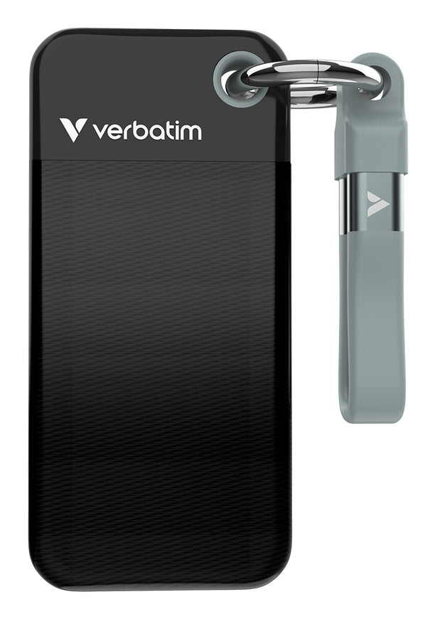 Verbatim Pocket SSD USB 3.2 Gen 2 512GB Black/Grey