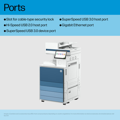 HP LaserJet Enterprise 8601dn Multifunction Black and white Printer, Only Ethernet; Duplex; Copier, Scanner