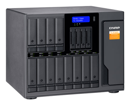 QNAP TL-D1600S storage drive enclosure HDD/SSD enclosure Black, Grey 2.5/3.5"