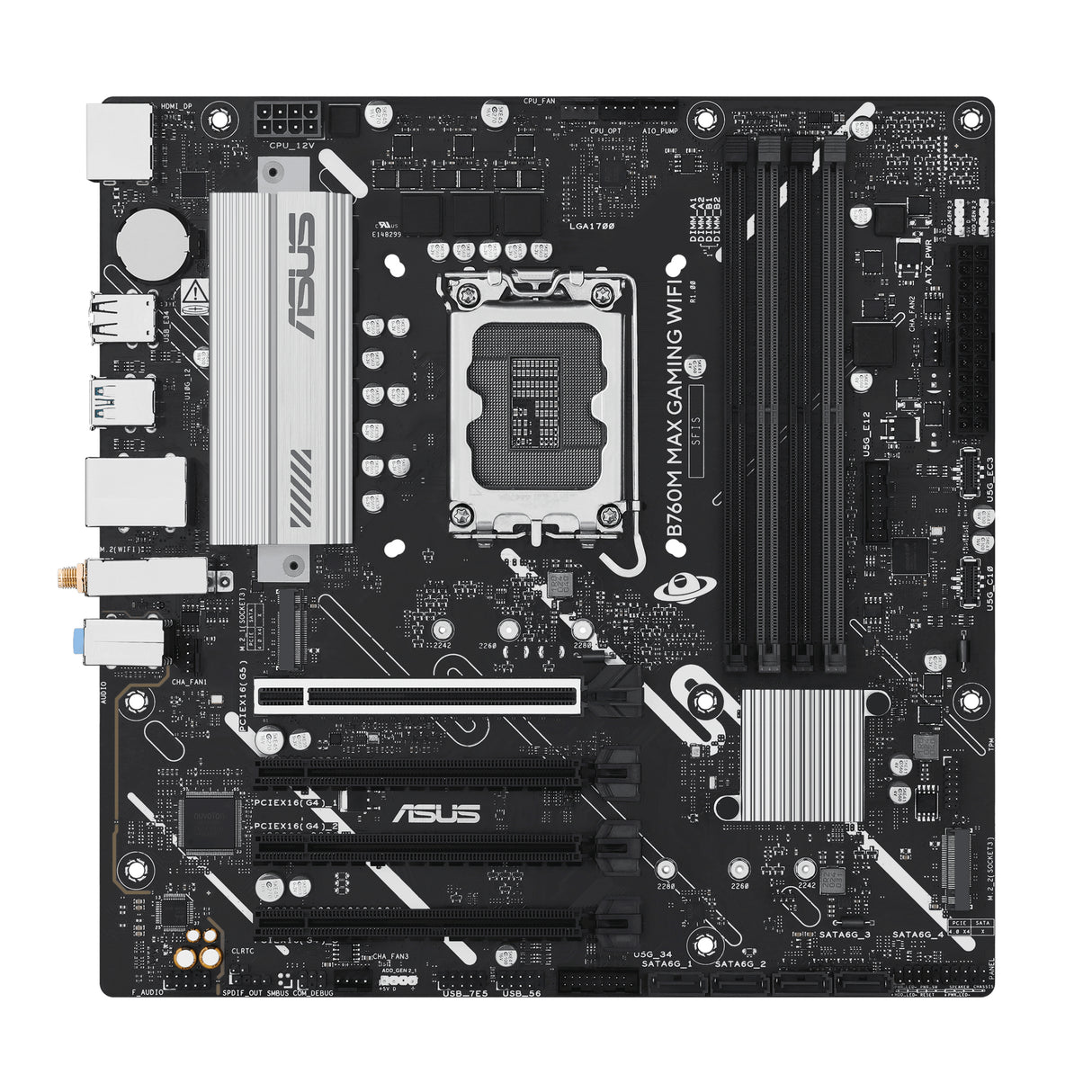 ASUS B760M MAX GAMING WIFI Intel B760 LGA 1700 micro ATX