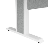 Middle Atlantic ForumTM 59" Angle Table for 3 to 5 People, 30" Seated Height, Designer White Table Top with Light Table Base