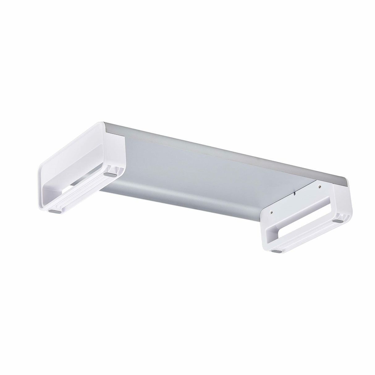StarTech.com Ergonomic Monitor Riser Stand, Up to 33lb/15kg, Fixed height 3.5in/9cm, Desktop Computer Monitor/Laptop Riser, Steel Platform, Quick Assembly, Optimize Desk Space - TAA