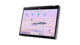 Acer Chromebook CPE594-1N-57ZJ Intel Core 5 120U 35.6 cm (14") Touchscreen Full HD 16 GB LPDDR5x-SDRAM 256 GB SSD Wi-Fi 6E (802.11ax) ChromeOS Metallic QWERTY US English