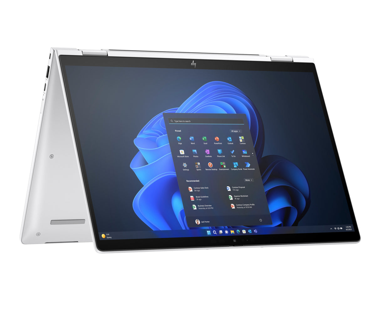 HP Elite x360 1040 G11 Intel Core Ultra 7 155H Hybrid (2-in-1) 35.6 cm (14") Touchscreen WUXGA 16 GB LPDDR5x-SDRAM 512 GB SSD Wi-Fi 6E (802.11ax) Windows 11 Pro Silver