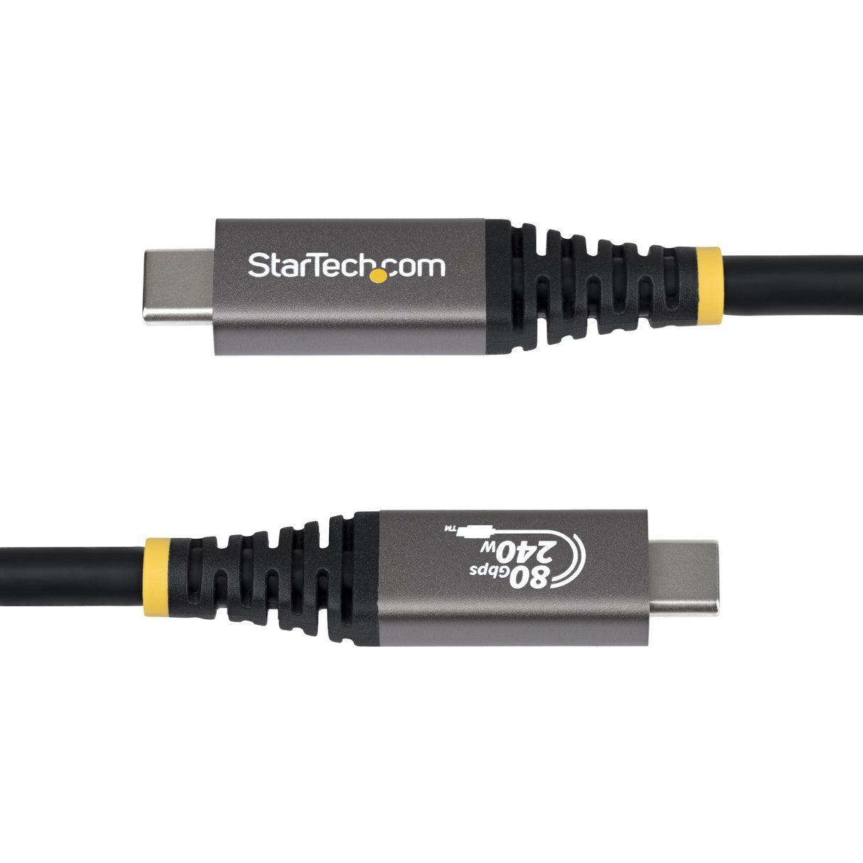 StarTech.com 1.5ft (45cm) USB4 Cable, 80Gbps, USB-IF Certified USB-C Cable, 240W PD, 8K 120Hz/4K 240Hz DP2.1 DP80, TPE Jacket, Thunderbolt 4 Compatible - Black USB-C Cord