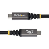 StarTech.com 1.5ft (45cm) USB4 Cable, 80Gbps, USB-IF Certified USB-C Cable, 240W PD, 8K 120Hz/4K 240Hz DP2.1 DP80, TPE Jacket, Thunderbolt 4 Compatible - Black USB-C Cord