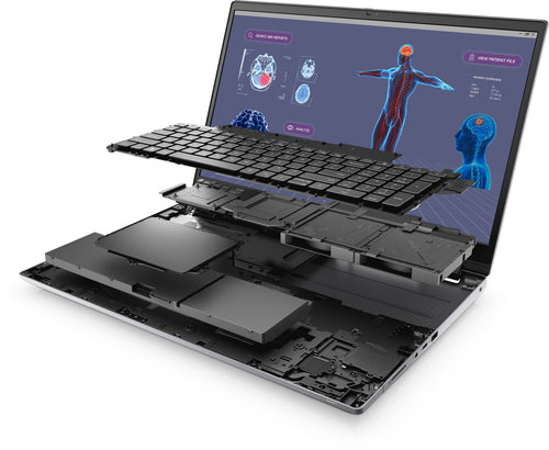 DELL Precision 7780 Intel® Core™ i9 i9-13950HX Mobile workstation 43.9 cm (17.3") Full HD 64 GB DDR5-SDRAM 1 TB SSD NVIDIA RTX 3500 Ada Wi-Fi 6E (802.11ax) Windows 11 Pro Grey