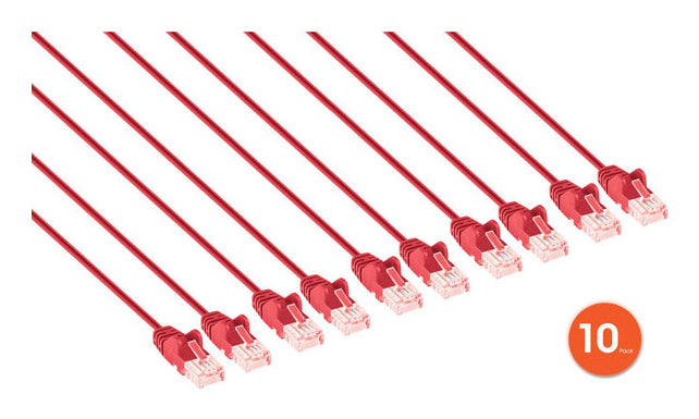 Intellinet 744539 networking cable Red 0.3 m Cat6 U/UTP (UTP)