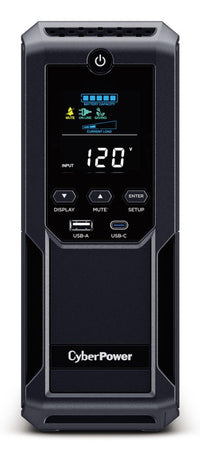 CyberPower LCD BRG1500AVRLCD2 uninterruptible power supply (UPS) Line-Interactive 1.5 kVA 900 W 12 AC outlet(s)