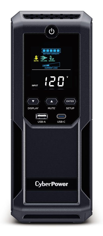 CyberPower LCD BRG1500AVRLCD2 uninterruptible power supply (UPS) Line-Interactive 1.5 kVA 900 W 12 AC outlet(s)