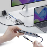 StarTech.com USB-C to HDMI Multiport Adapter, 140W PD Charging, 4K 60Hz, 3-Port USB 10Gbps Hub, SD Card Slot, 2.5GbE, Mini Dock for MacBook / Dell / Thinkpad / HP