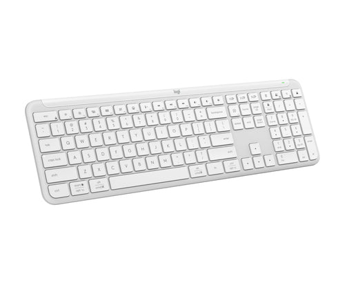 Logitech Signature Slim K950 keyboard Office RF Wireless + Bluetooth QWERTY English White