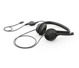 Logitech H390 USB Computer Headset, Negro, USB-C