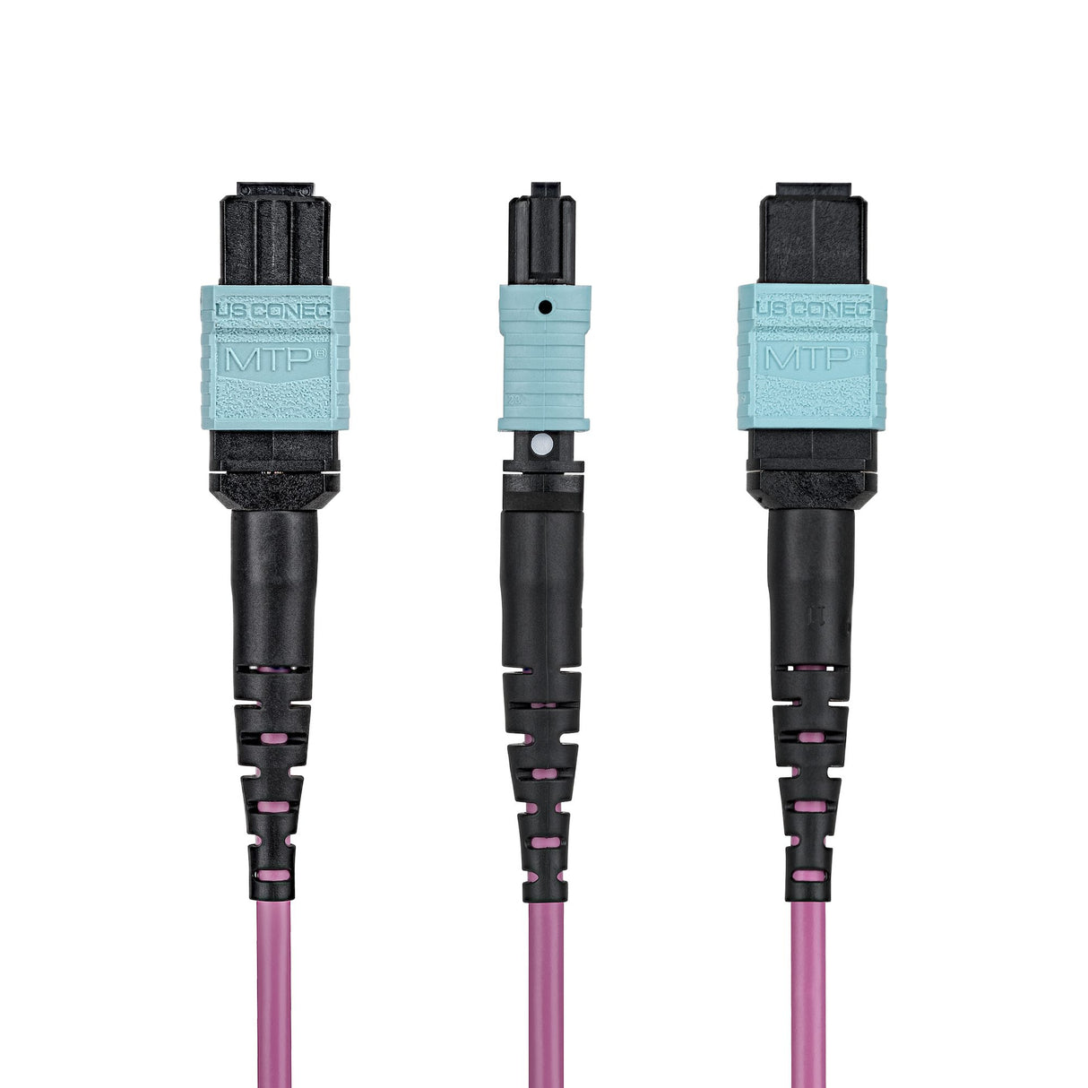 StarTech.com 2m (6ft) MTP®/MPO Fiber Optic Cable, 24F Type-B, OS2 Single Mode MTP/APC Female Fiber Patch Cable, 9/125µm, OFNP Plenum, MTP-24 Fiber Jumper Cord
