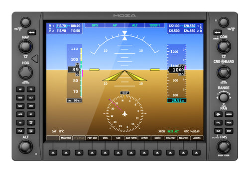 Moza Racing MGX1000 Instrument Panel Flight instrument panel