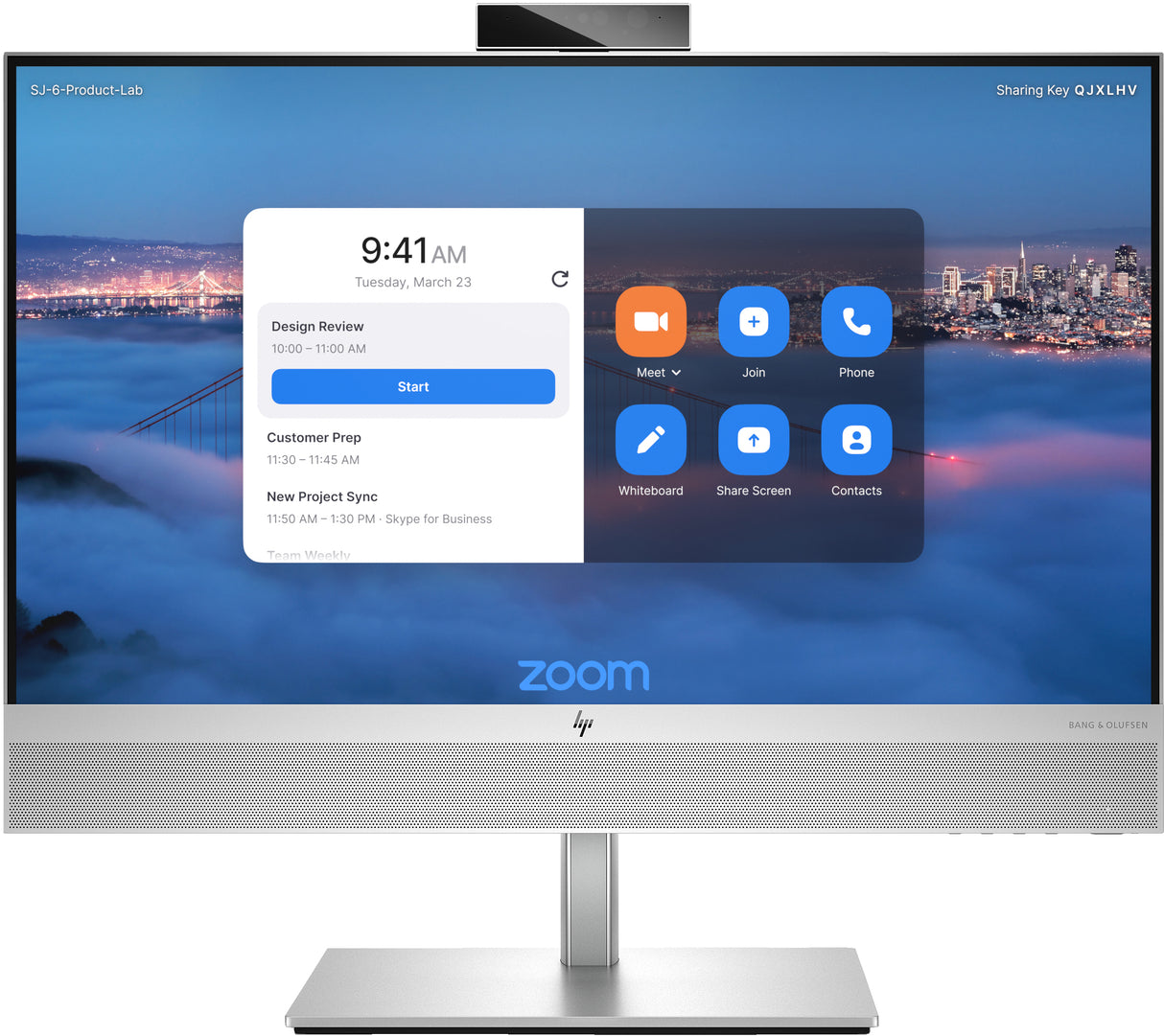 HP حزمة الجهاز المتكامل Presence 24 المزوّد بشاشة لمس نظام Zoom Rooms Intel® Core™ i5 i5-12500 16 GB DDR5-SDRAM 256 GB SSD Windows 10 IoT Enterprise