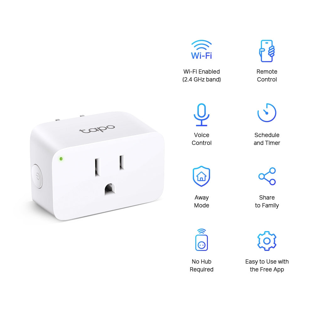 TP-Link Tapo P105(4-PACK) smart plug 1800 W Home White