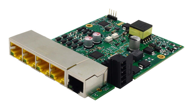 Brainboxes SW-125 network switch Unmanaged Fast Ethernet (10/100) Power over Ethernet (PoE) Green