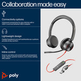 HP Poly Poly Blackwire 8225 Microsoft Teams Certified USB-C Headset