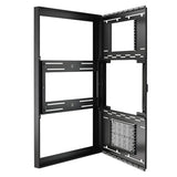Chief ImpactTM On-Wall Kiosk with Protective Glass - Portrait 75 Inch Black