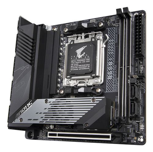 GIGABYTE B650I AORUS ULTRA Motherboard - Supports AMD Ryzen 9000 CPUs, 8+2+1 Digital VRM, up to 7200MHz DDR5 (OC), 1xPCIe 5.0 + 2xPCIe 4.0 M.2, Wi-Fi 6E, 2.5GbE LAN, USB 3.2 Gen 2x2