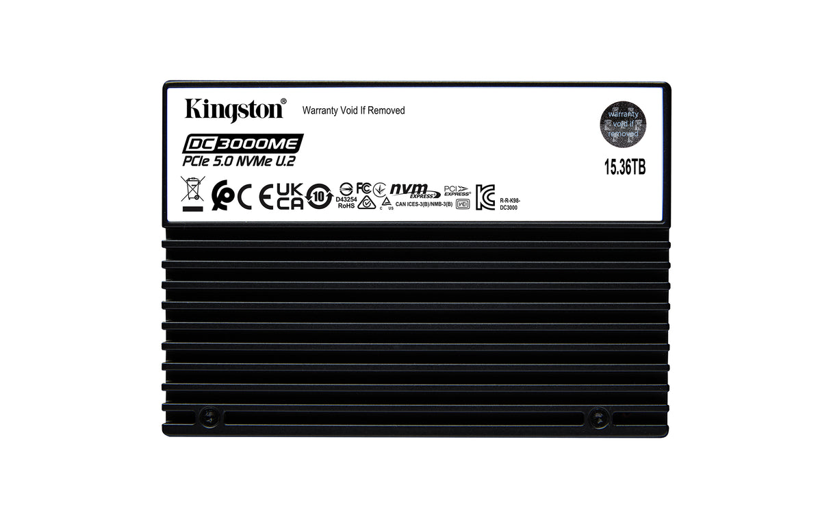 Kingston Technology 15.36TB DC3000ME U.2 PCIe 5.0 NVMe TCG Opal Enterprise SSD