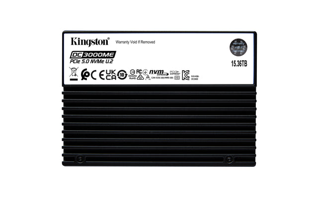 Kingston Technology 15.36TB DC3000ME U.2 PCIe 5.0 NVMe TCG Opal Enterprise SSD
