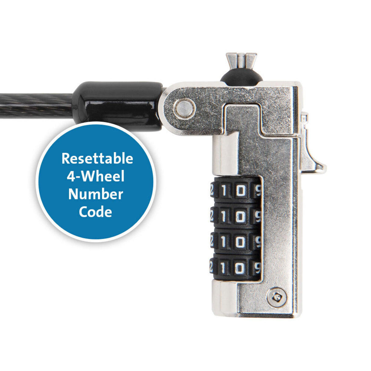 Kensington Slim N17 Serialised Combination Laptop Lock for Wedge-Shaped Slots