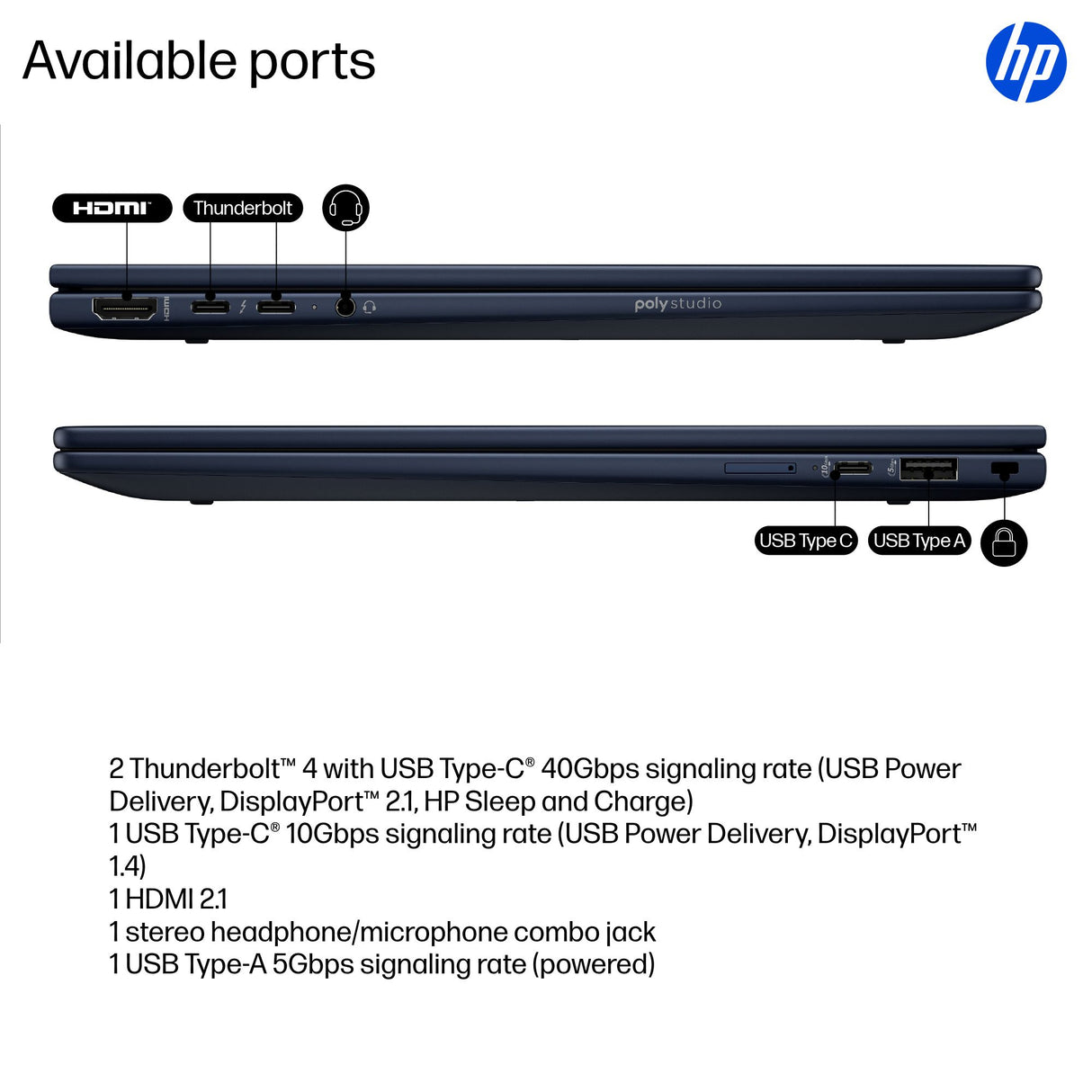 HP EliteBook X Flip G1i Next Gen AI PC Copilot+ PC Intel Core Ultra 5 238V Hybrid (2-in-1) 35.6 cm (14") Touchscreen WUXGA 32 GB LPDDR5x-SDRAM 512 GB SSD Wi-Fi 7 (802.11be) Windows 11 Pro Blue