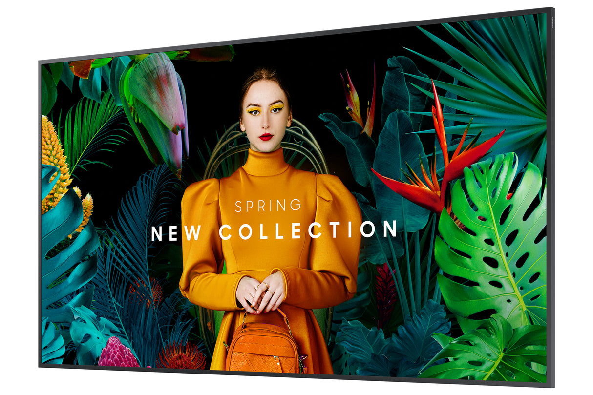 Samsung LH65QHCEBGC Digital signage flat panel 165.1 cm (65") Wi-Fi 700 cd/m² 4K Ultra HD Black Built-in processor Tizen 24/7