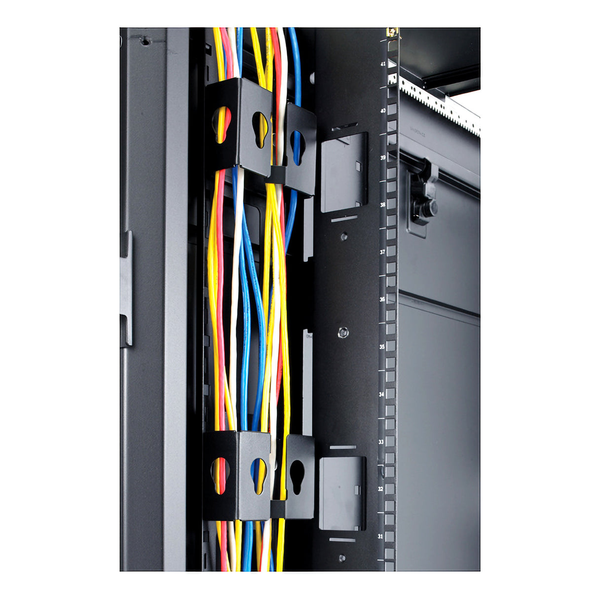 APC NetShelter Cable Management, Vertical Cable Manager, Containment Brackets, for NetShelter SX, SV, and VX Racks, 80 x 112 x 45 mm
