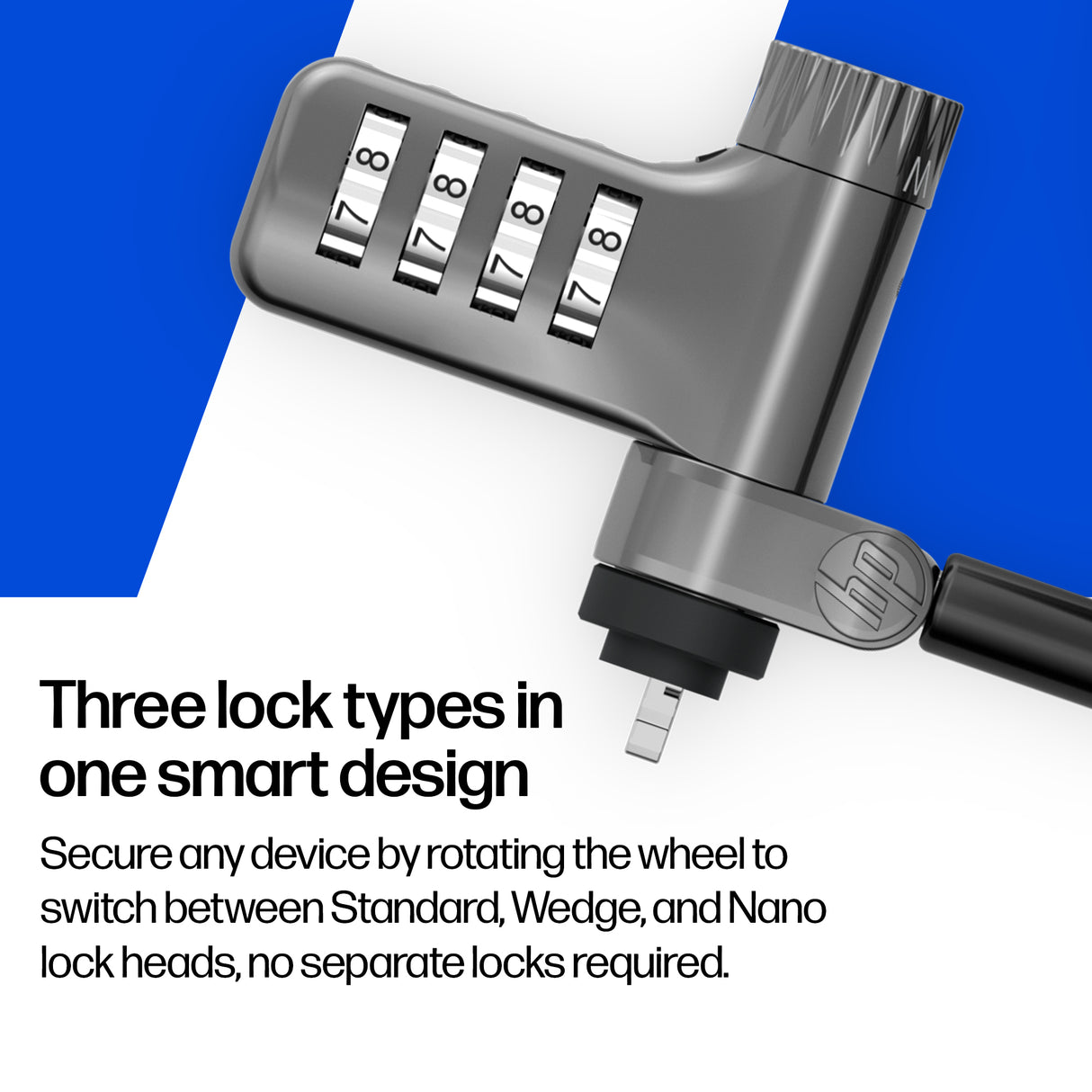 HP Universal Resettable Combination Cable Lock