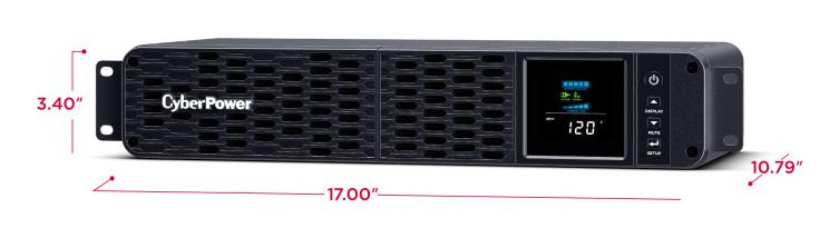 CyberPower CP2000PFCRM2U uninterruptible power supply (UPS) Line-Interactive 2 kVA 1200 W 8 AC outlet(s)