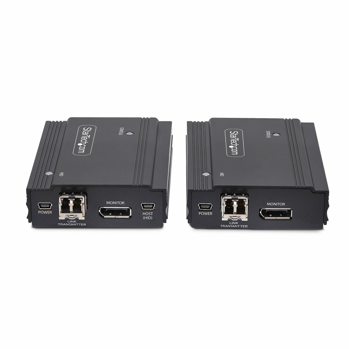 StarTech.com DisplayPort KVM Extender over Fiber Optic, 4K 60Hz, Console Extender Kit, Up to 984ft/300m (Multi-mode) with Pre-installed SFP+ Modules, 3x USB HID - TAA