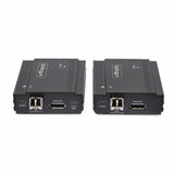 StarTech.com DisplayPort KVM Extender over Fiber Optic, 4K 60Hz, Console Extender Kit, Up to 984ft/300m (Multi-mode) with Pre-installed SFP+ Modules, 3x USB HID - TAA