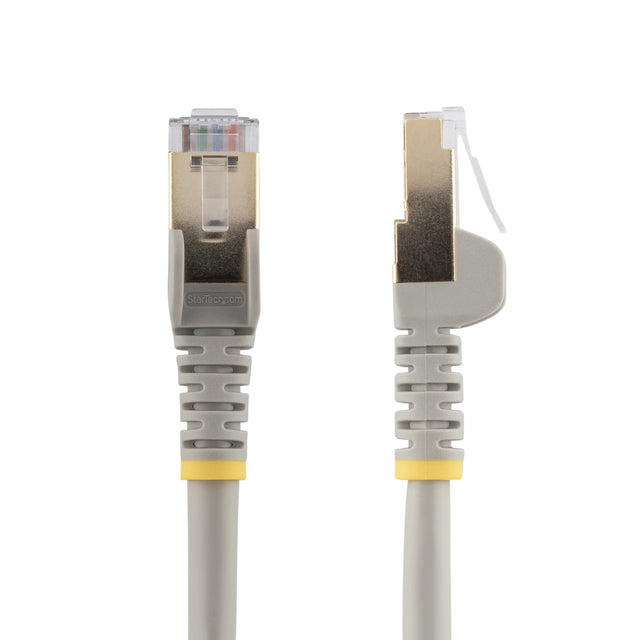 StarTech.com 20ft CAT6a Ethernet Cable - 10 Gigabit Shielded Snagless RJ45 100W PoE Patch Cord - 10GbE STP Network Cable w/Strain Relief - Gray Individually Tested/Wiring is UL Certified/TIA