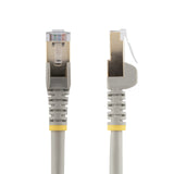 StarTech.com 25ft CAT6a Ethernet Cable - 10 Gigabit Shielded Snagless RJ45 100W PoE Patch Cord - 10GbE STP Network Cable w/Strain Relief - Gray Individually Tested/Wiring is UL Certified/TIA