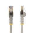 StarTech.com 7ft CAT6a Ethernet Cable - 10 Gigabit Shielded Snagless RJ45 100W PoE Patch Cord - 10GbE STP Network Cable w/Strain Relief - Gray Individually Tested/Wiring is UL Certified/TIA