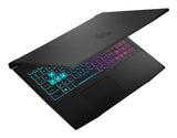 MSI Katana 15 B12VFK-237CA Intel® Core™ i7 i7-12650H Laptop 39.6 cm (15.6") Full HD 16 GB DDR5-SDRAM 1 TB SSD NVIDIA GeForce RTX 4060 Wi-Fi 6 (802.11ax) Windows 11 Home Black
