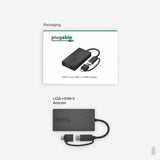 Plugable Technologies USB C to HDMI Adapter, Universal Video Graphics Adapter for USB 3.0 and USB-C Macs and Windows, Extend an HDMI Monitor up to 1080p@60Hz