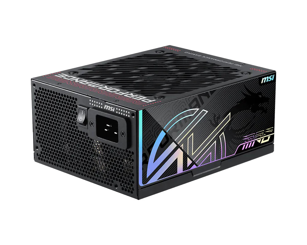MSI MPG Ai1600TS PCIE5 power supply unit 1600 W 24-pin ATX ATX Black